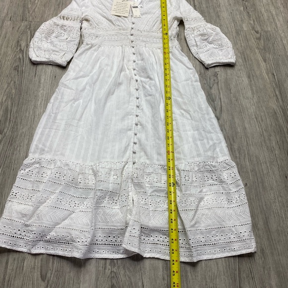 NWT Anthropologie Ebba Eyelet Midi dress size 6 - Picture 5 of 7